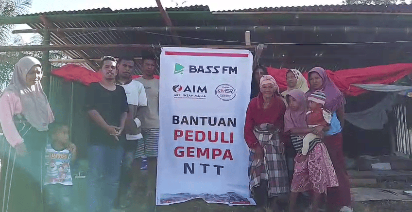 Bantuan peduli gempa NTT dari Bass dan AIM