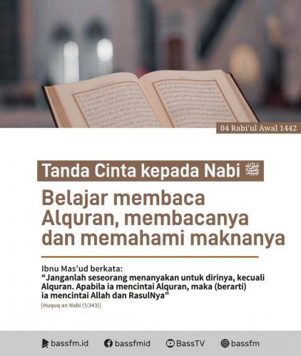Tanda Cinta - Baca Quran